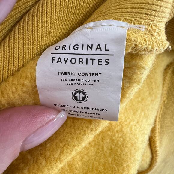 Original Favorites LIFTED Yellow Long Sleeve Crewneck Pullover Sweatshirt XL - Picture 9 of 9